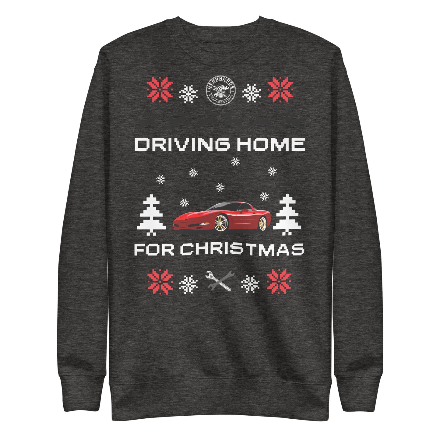 C5 Corvette - Driving Home for Christmas - Unisex Premium Sweatshirt