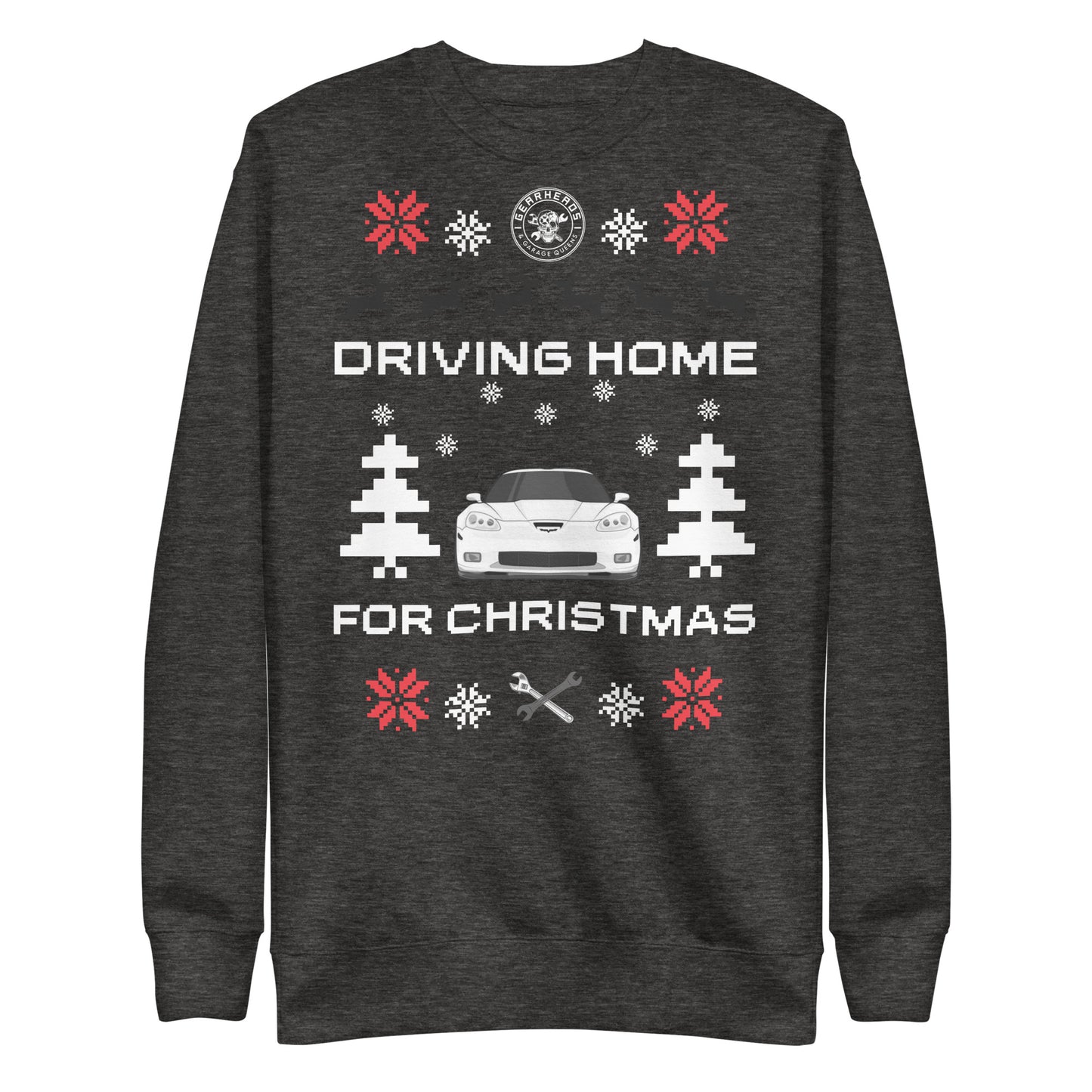 C6 Corvette - Driving Home for Christmas - Unisex Premium Sweatshirt