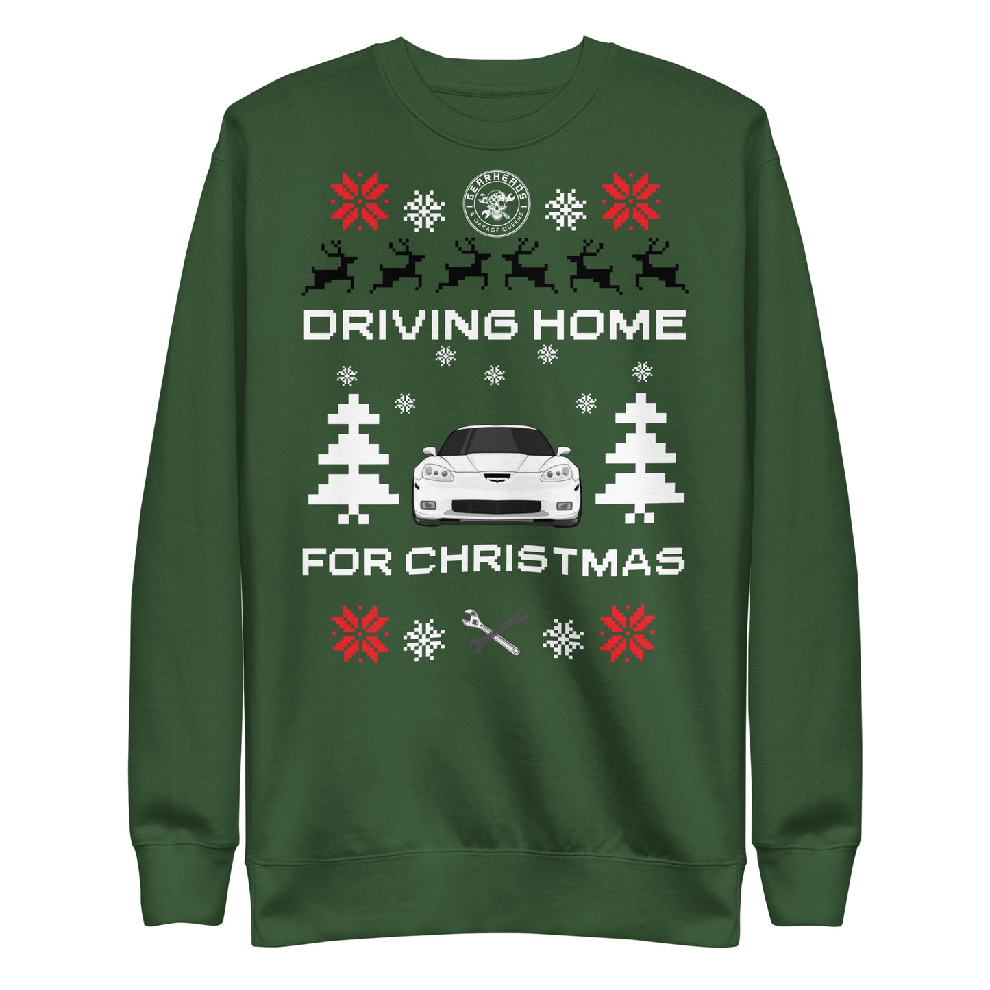 C6 Corvette - Driving Home for Christmas - Unisex Premium Sweatshirt