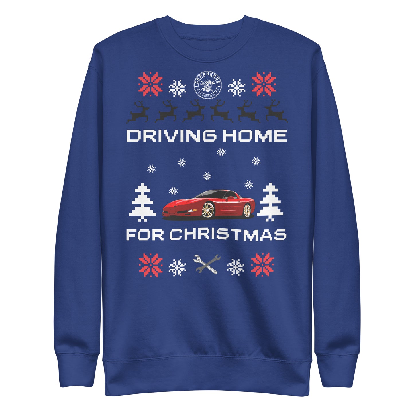 C5 Corvette - Driving Home for Christmas - Unisex Premium Sweatshirt