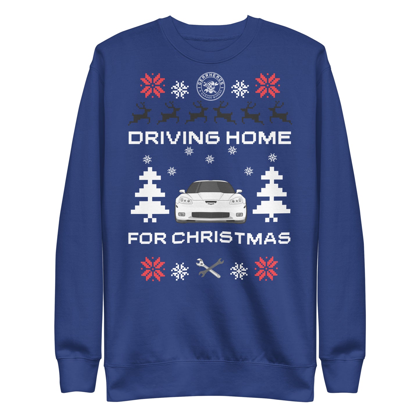 C6 Corvette - Driving Home for Christmas - Unisex Premium Sweatshirt