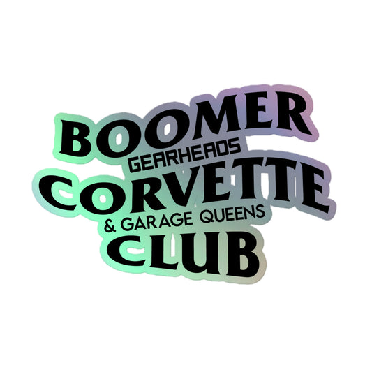 5" BOOMER CORVETTE CLUB - Holographic stickers