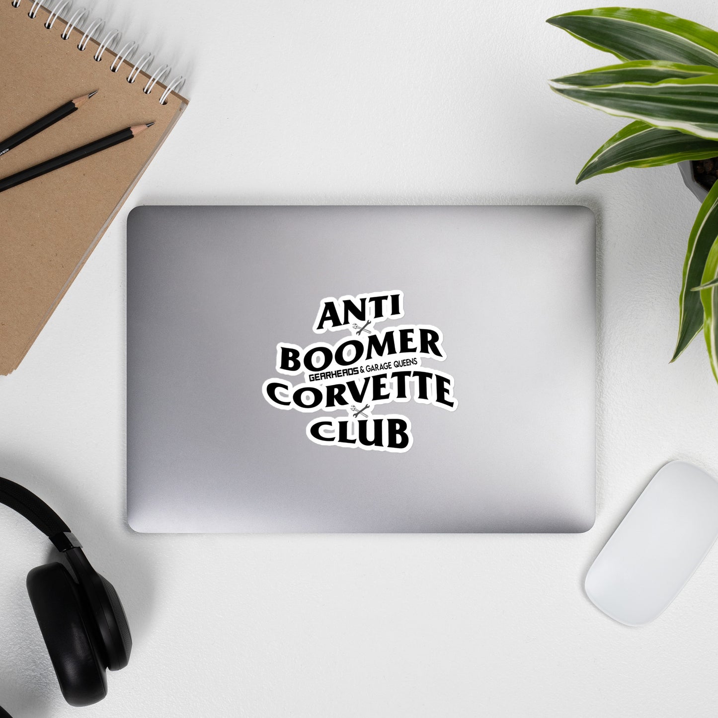 5" Anti Boomer Corvette Club - Bubble-free stickers